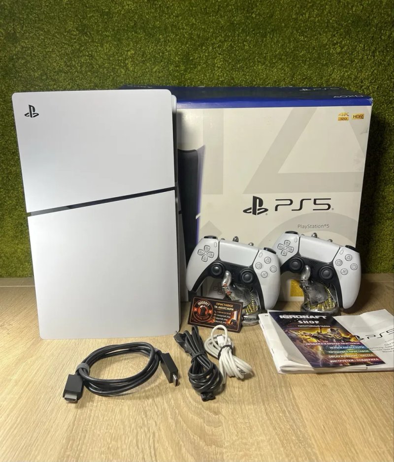 Магазин! Sony PlayStation 5 Slim Blu-ray 1TB White Б/y + DualSense — фото 2