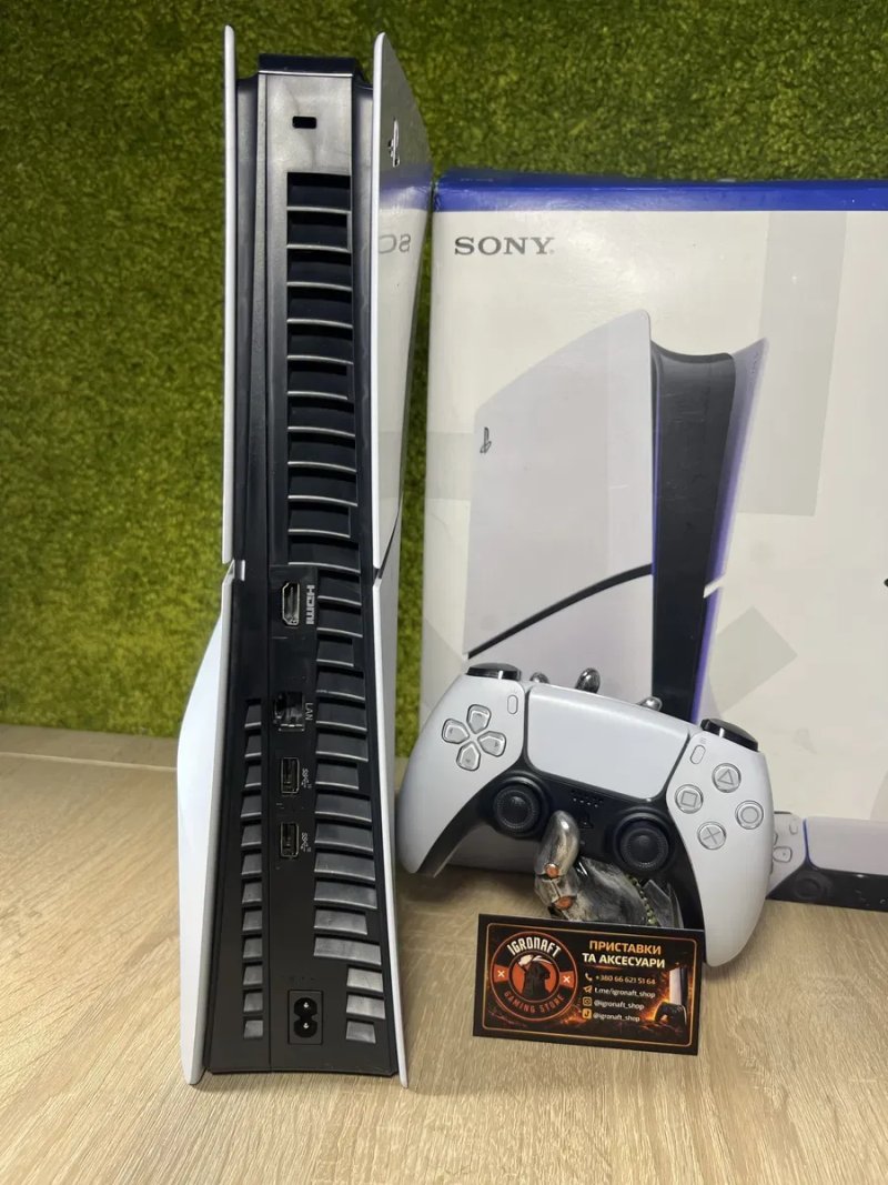 Магазин! Sony PlayStation 5 Slim Blu-ray 1TB White Б/y + DualSense — фото 3