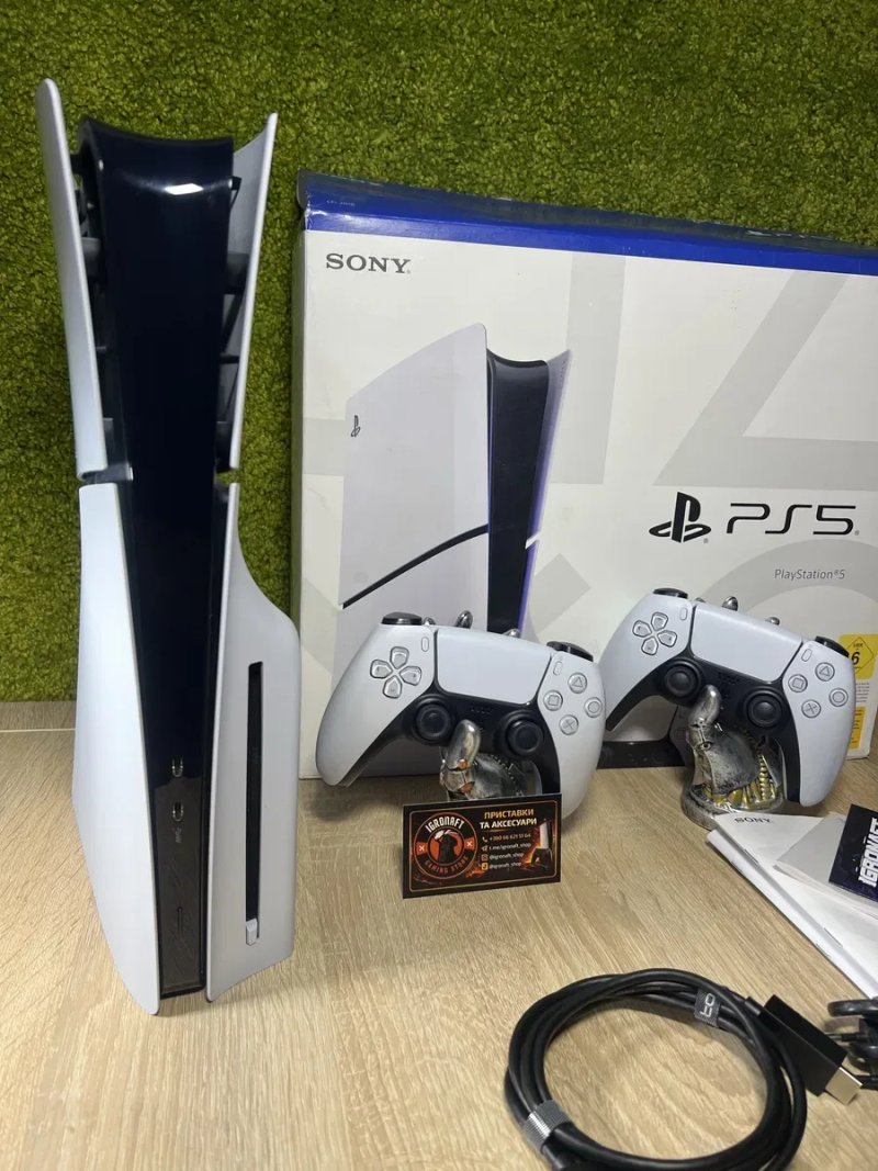 Магазин! Sony PlayStation 5 Slim Blu-ray 1TB White Б/y + DualSense — фото 4