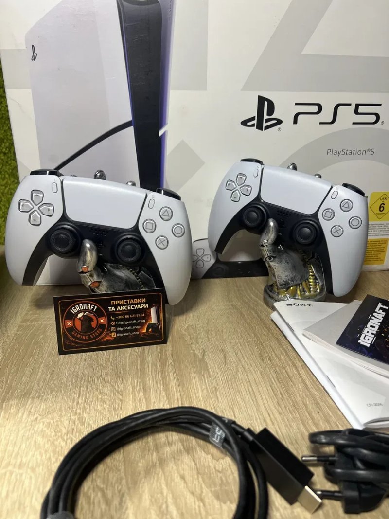 Магазин! Sony PlayStation 5 Slim Blu-ray 1TB White Б/y + DualSense — фото 5