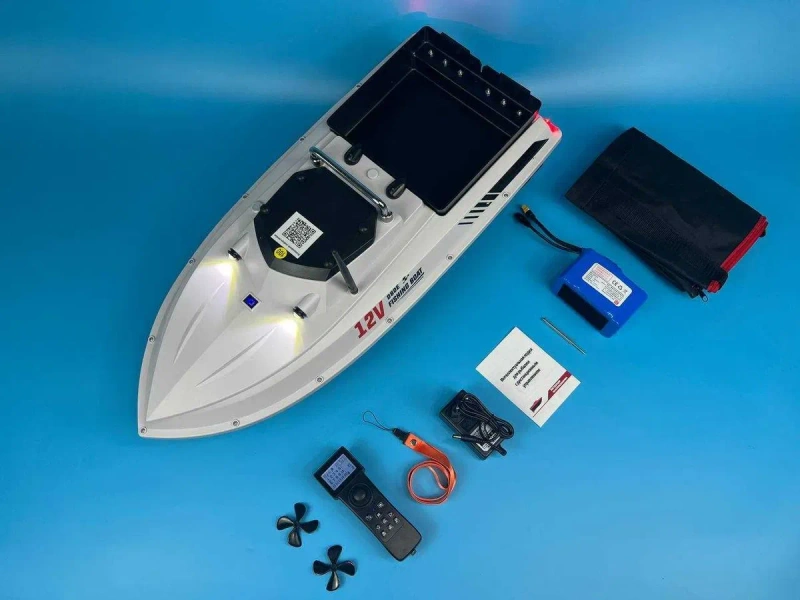 46800 mAh Карповый кораблик для рыбалки D80B(E)GPS 99 точек  Автопилот Рибацький прикормочний Короповий — фото 4