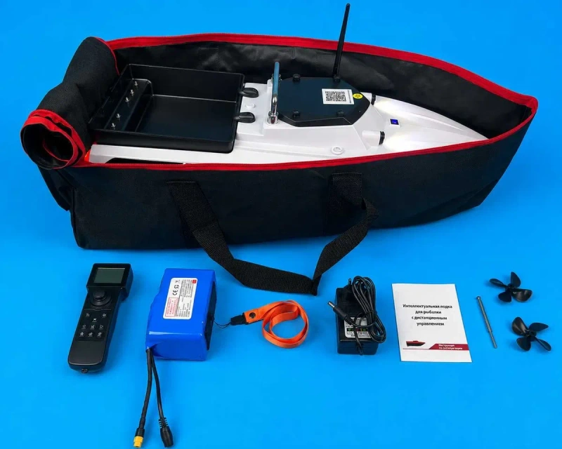 46800 mAh Карповый кораблик для рыбалки D80B(E)GPS 99 точек  Автопилот Рибацький прикормочний Короповий — фото 7