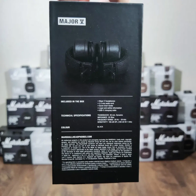 Marshall Major 5 ПРЕМІУМ якість/ бездротові навушники/ Маршал — фото 3