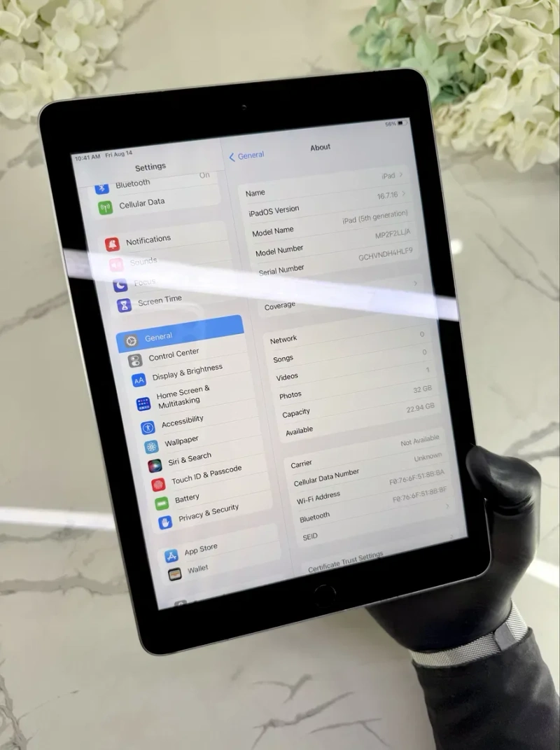 Майже Новий iPad 5 Space Gray 100%АКБ! 32GB Уцінка (Магазин Гарантія) — фото 4