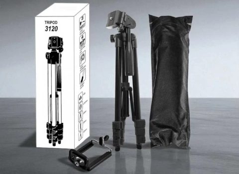 Металевий штатив трипод для телефону, тринога Tripod 3120 35-102 см