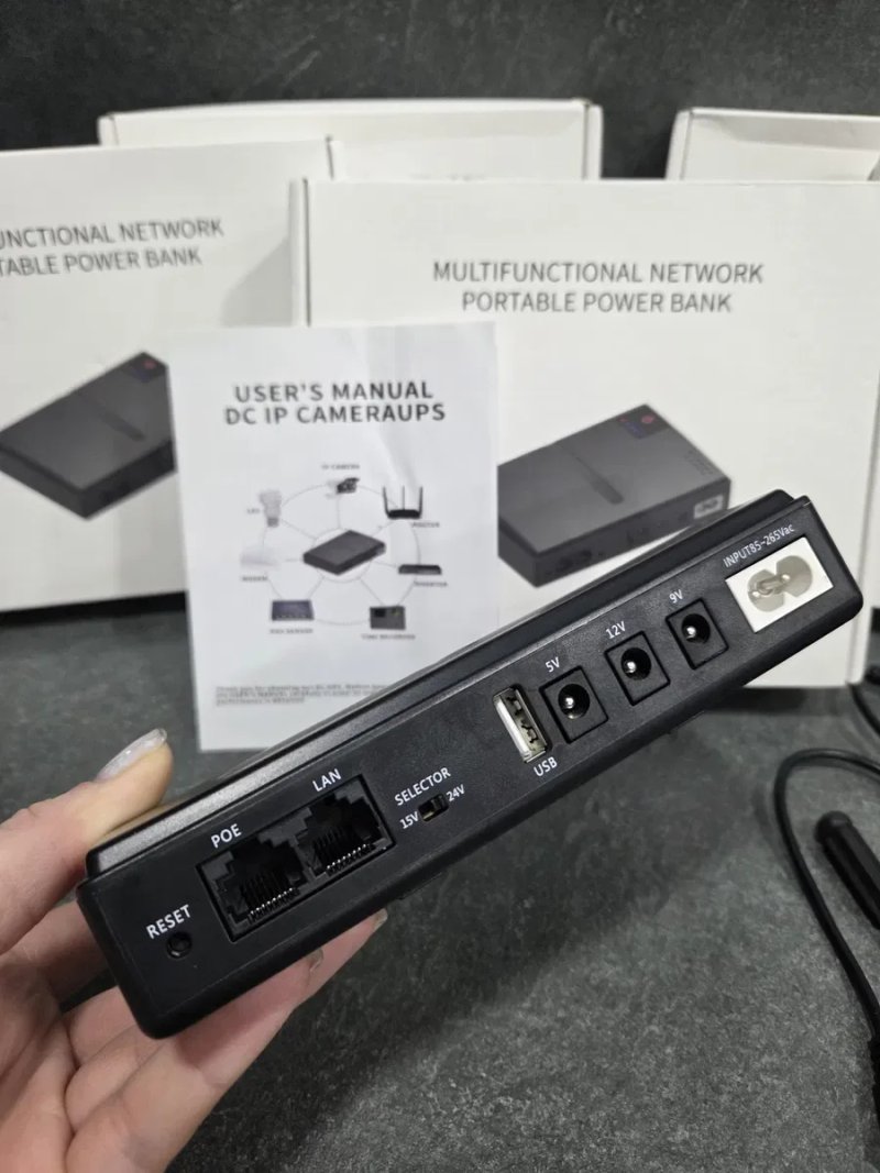 Міні УПС ДБЖ повербанк для роутера UPS DC1018L 5V/9V/12V — фото 5