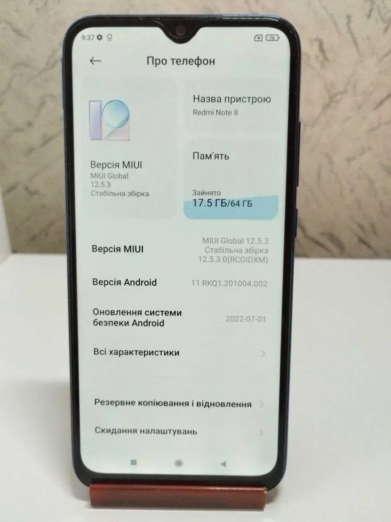 Мобильный телефон смартфон Xiaomi Redmi Note 8, 4/64гб, отличное состояние — фото 4