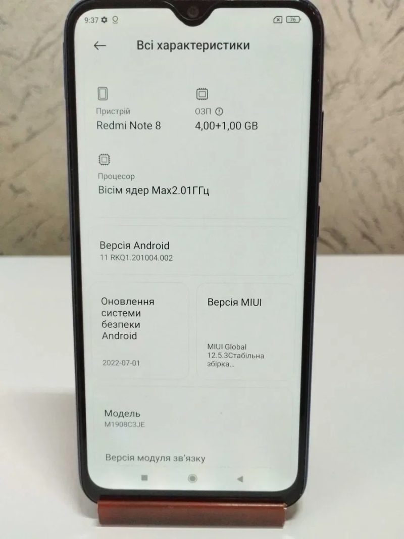 Мобильный телефон смартфон Xiaomi Redmi Note 8, 4/64гб, отличное состояние — фото 5