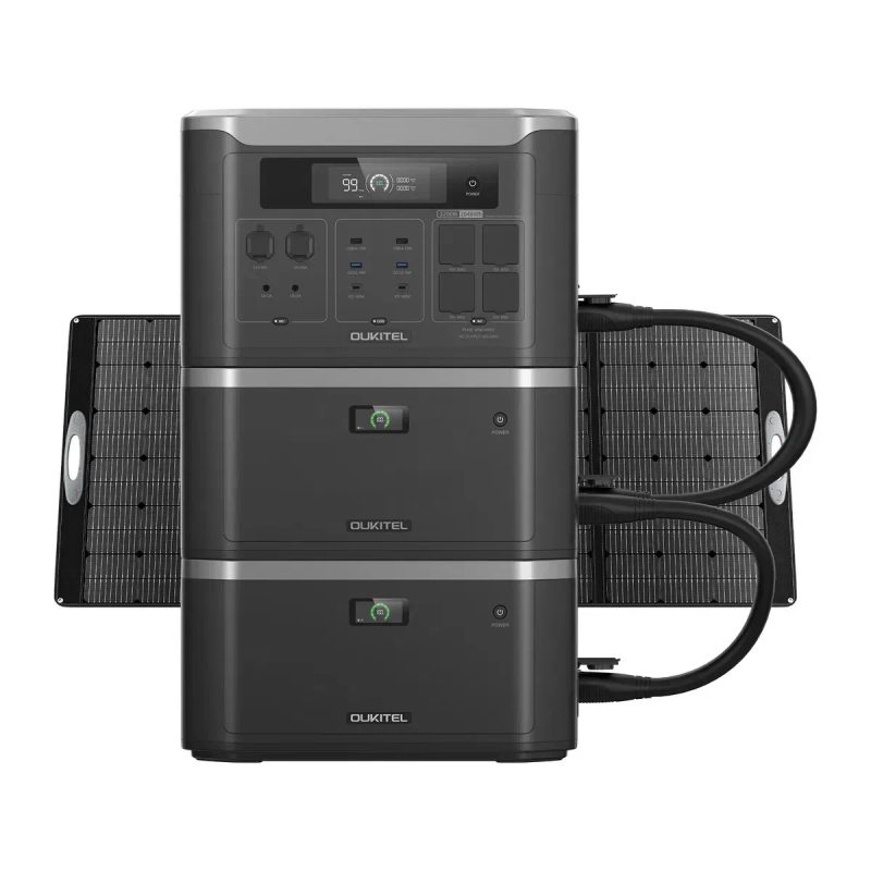 Модульна зарядна станція OUKITEL BP3000+B2000L Місткість 4096Wh, Потужність 3200W (є режим 6400W) Нові, Гарантія, Наявність, Наші розетки. — фото 4