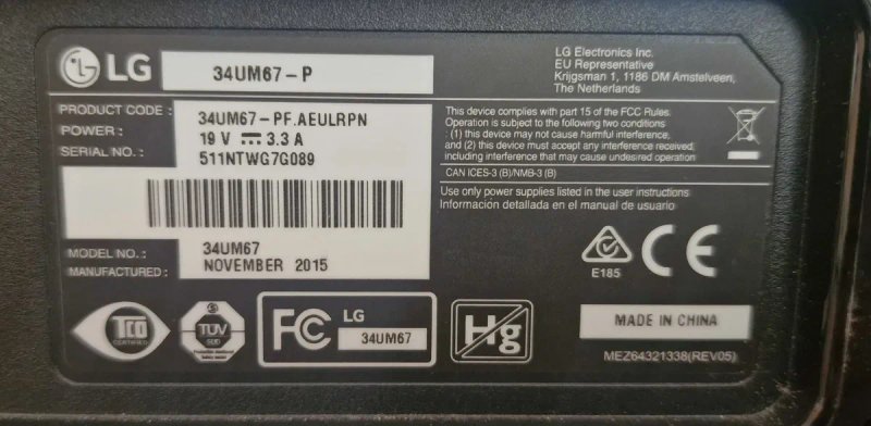 Монітор "34" LG 34UM67-P / IPS — фото 8