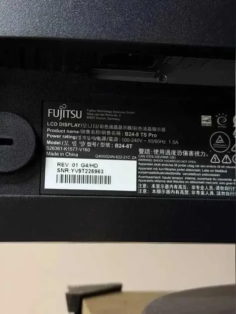 Монітори 24" Fujitsu B24-8 TS Pro Full hd IPS LED Hdmi 76гц — фото 3