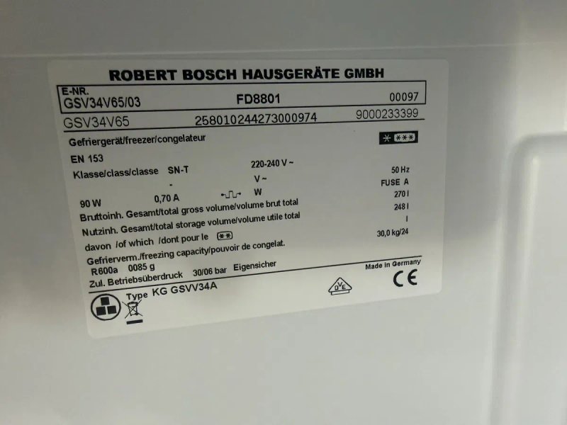 Морозильна камера Bosch капельна система 185 см висота — фото 6