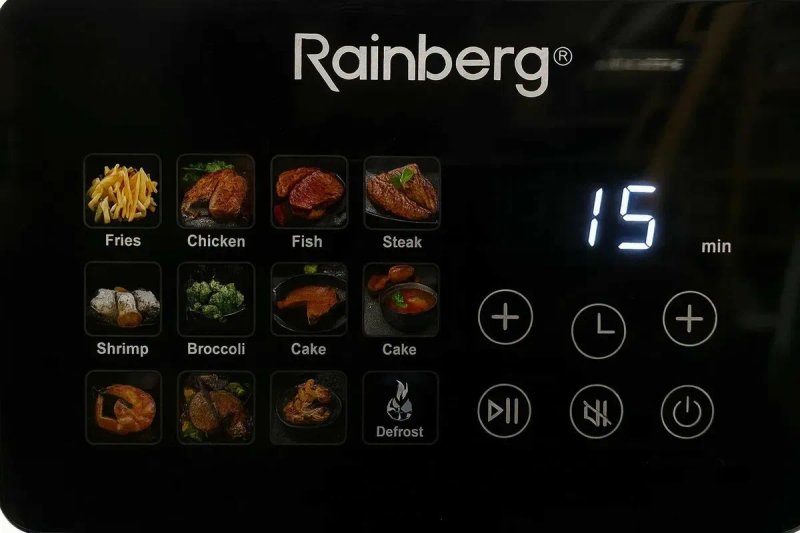 Мощный Аэрогриль фритюрница 12.5л Rainberg RB-2321 4200Вт|2 ТЭНа|новый — фото 4