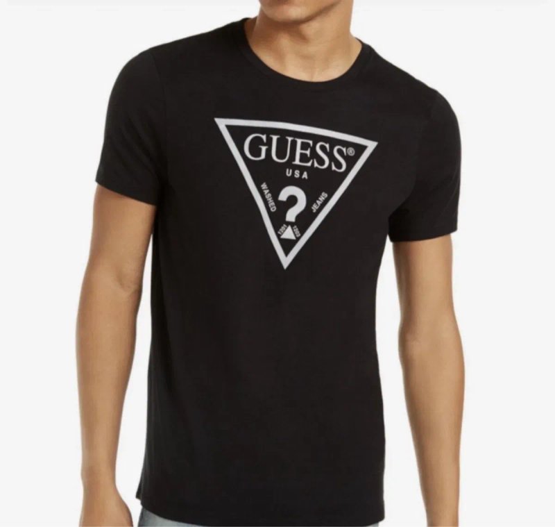 Мужские футболки Guess черные белые серые Гесс сумка парфюм унисекс — фото 2