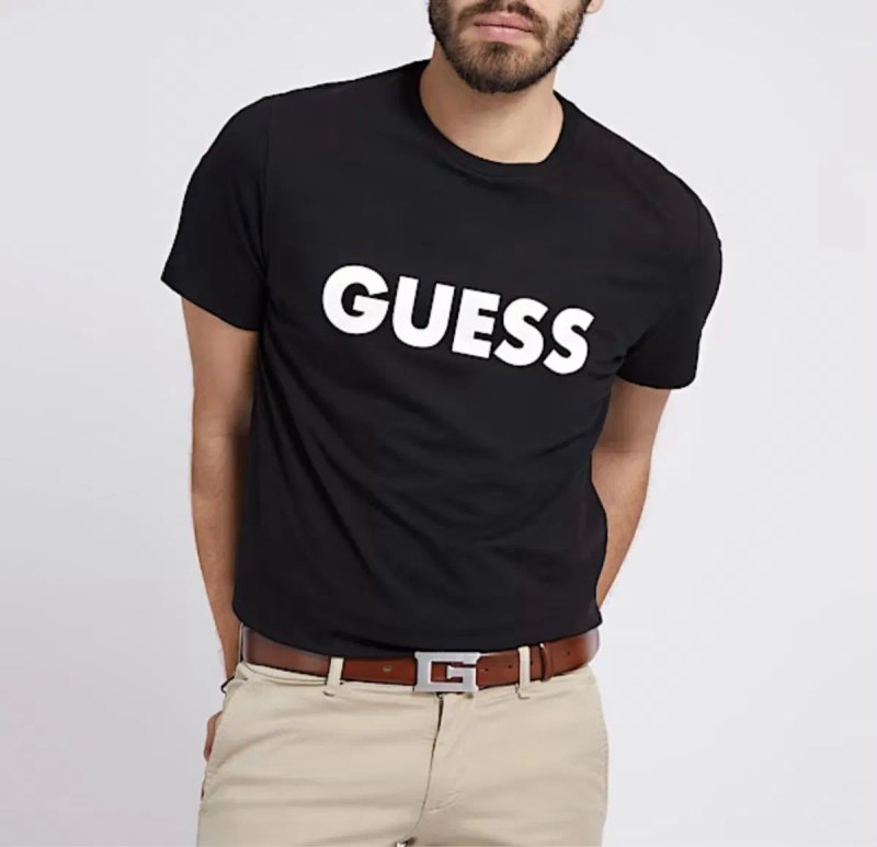 Мужские футболки Guess черные белые серые Гесс сумка парфюм унисекс — фото 6
