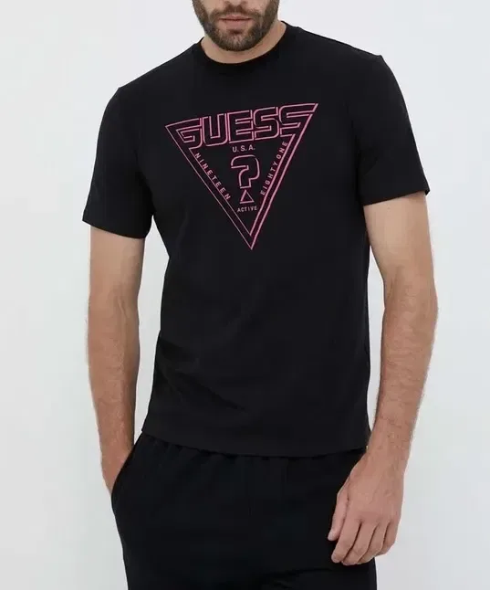 Мужские футболки Guess черные белые серые Гесс сумка парфюм унисекс — фото 7