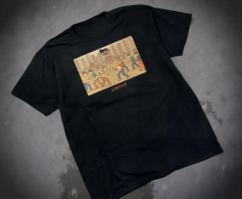 Мужские футболки Lonsdale London Fight spider logo  унисекс лонсдейл — фото 2