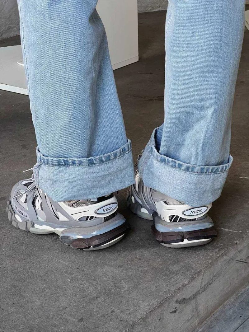 Мужские кроссовки Balenciaga Track 3.0 Grey Premium. 40-45 — фото 6