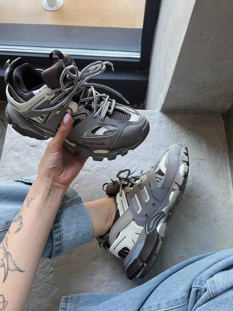 Мужские кроссовки Balenciaga Track 3.0 Grey Premium. 40-45 — фото 7