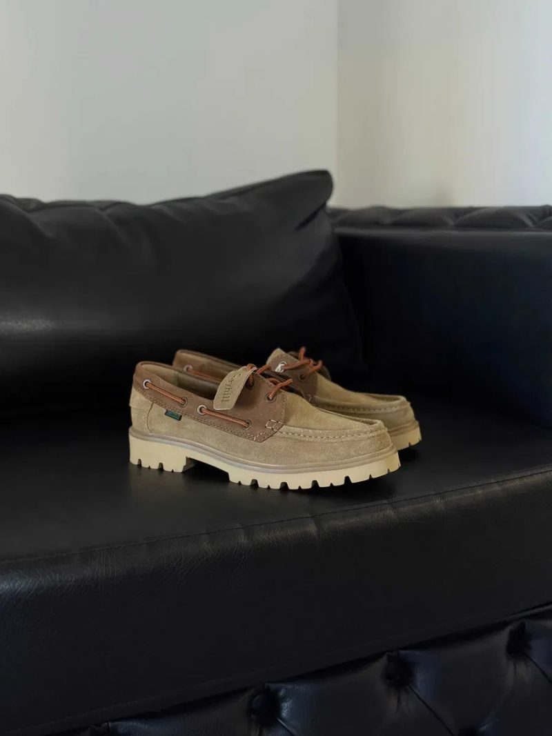 Мужские кроссовки на осень замш кожа Clarks Lockton Lace Cola Suede Trainers Нові Оригінал є розмір в наявності більше 500 пар взуття в наявності — фото 7