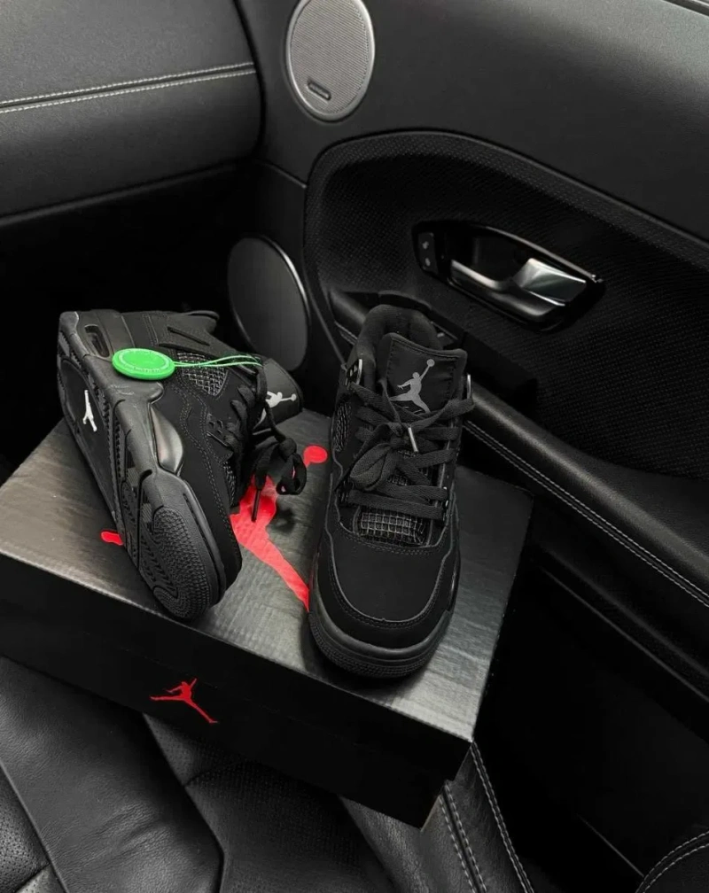 Мужские кроссовки Nike Air Jordan 4 "Black Cat" & 0124. Размеры 40-45 — фото 3