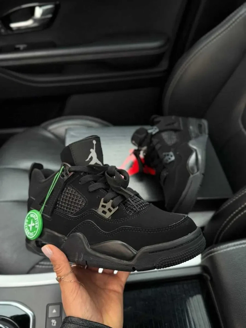 Мужские кроссовки Nike Air Jordan 4 "Black Cat" & 0124. Размеры 40-45 — фото 5