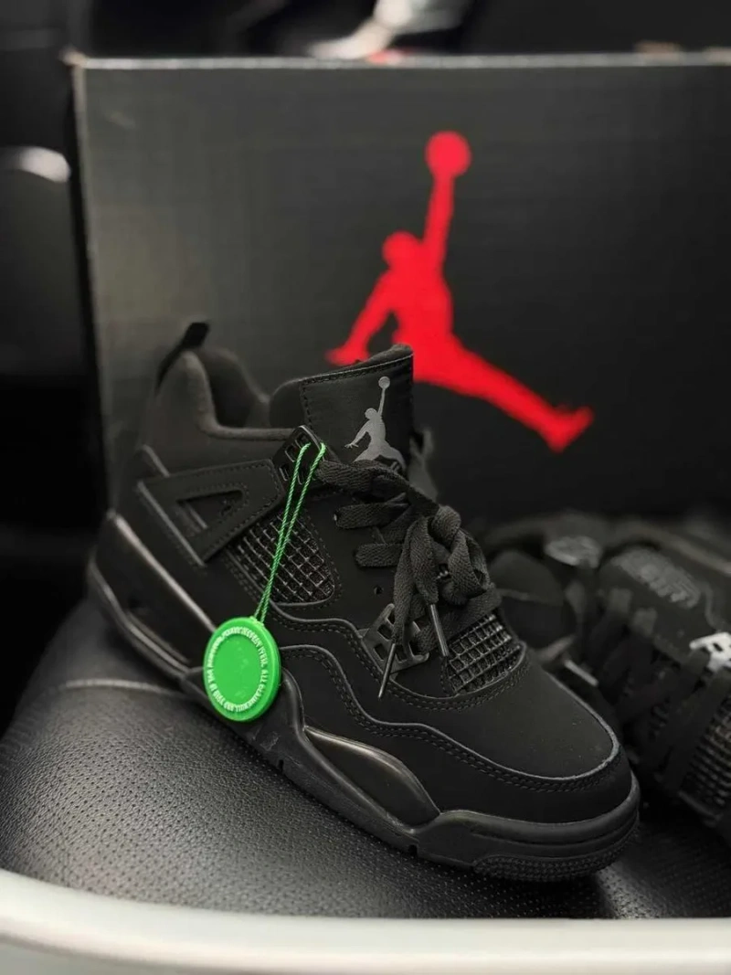 Мужские кроссовки Nike Air Jordan 4 "Black Cat" & 0124. Размеры 40-45 — фото 6
