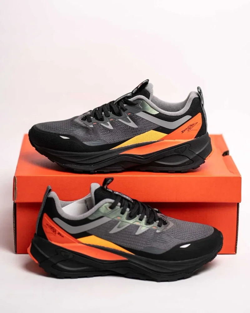 Мужские кроссовки Xtep Running Shoes 977419110030 Charcoal Grey/Black серые с черным — фото 3