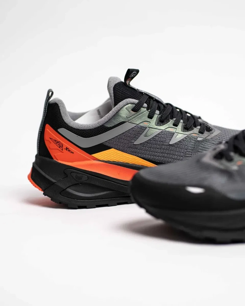 Мужские кроссовки Xtep Running Shoes 977419110030 Charcoal Grey/Black серые с черным — фото 6