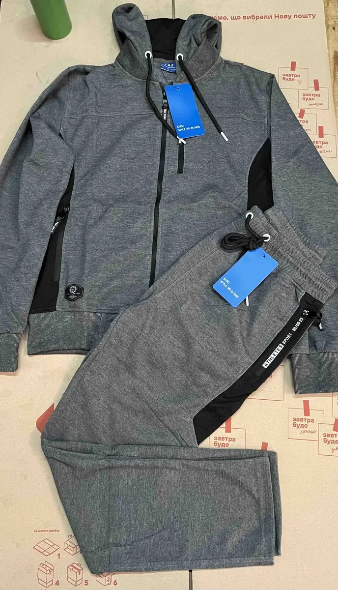 Мужские спортивные костюмы. Польша. 2 нитки.M- 2XL.Скидки. — фото 3