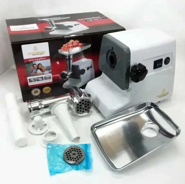 Мясорубка Crownberg CB 4211 электромясорубка измельчитель 2500 Вт, М'ясорубка, розница и опт — фото 6