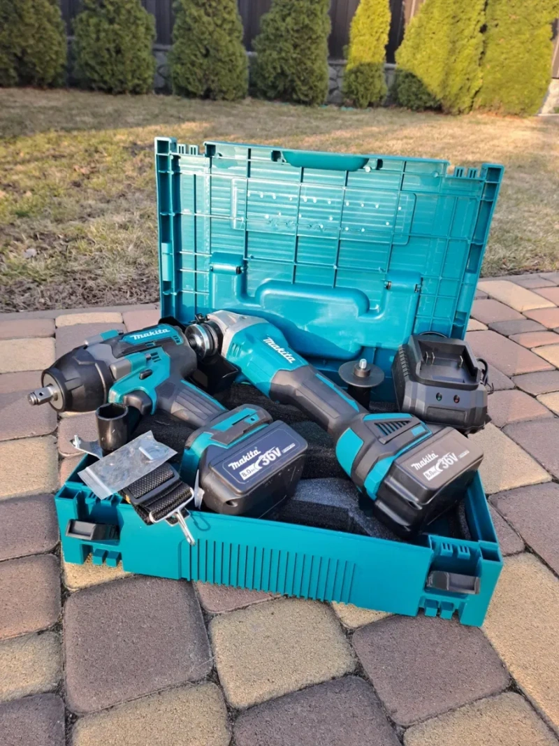 Набір 2в1 Акумуляторний гайковерт Makita Акумуляторна болгарка Makita — фото 7