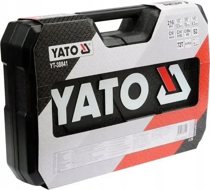 Набір інструментів YATO 216 од. YT-38841 Оригінал Польща Professional — фото 3