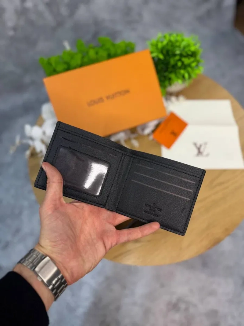 Набір Louis Vuitton чорний ремінь + гаманець Lv набор Луи Витон Лв | Набор Луї Вітон чоловічий чорний пасок Лв 105 см ремінь Louis Vuitton чорний — фото 6