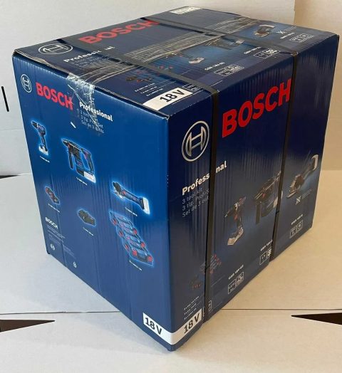 Набор аккумуляторного инструмента Bosch Professional: шуруповерт GSR 18V-65+перфоратор GBH 18V-22+УШМ GWS 18V-8+2хGBA 18V5.0Ah+GAL 18V-40+3хL-BOXX 136