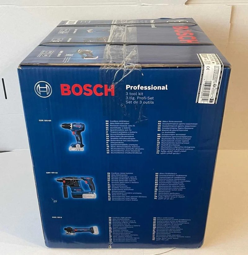 Набор аккумуляторного инструмента Bosch Professional: шуруповерт GSR 18V-65+перфоратор GBH 18V-22+УШМ GWS 18V-8+2хGBA 18V5.0Ah+GAL 18V-40+3хL-BOXX 136 — фото 5