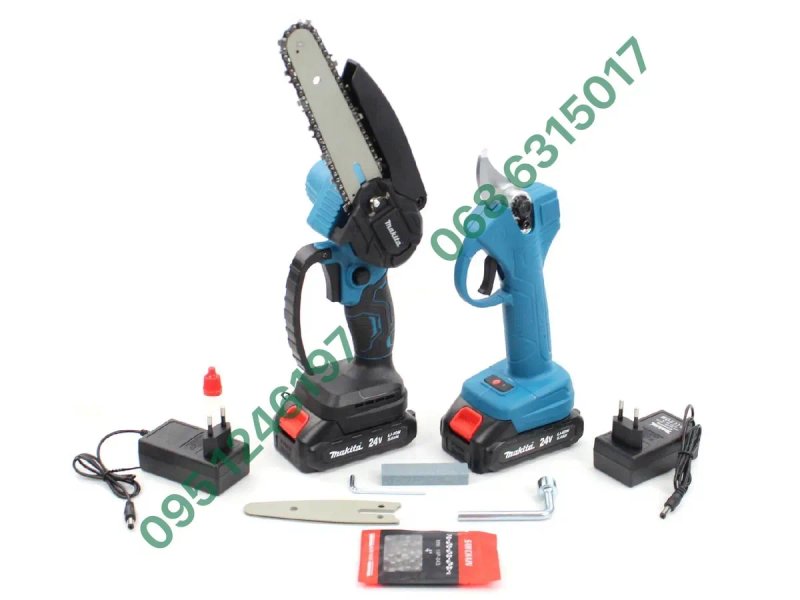 Набор аккумуляторный 2в1 Makita Пила DUC155Z + Секатор DUP365Z 24V 5Ah — фото 3