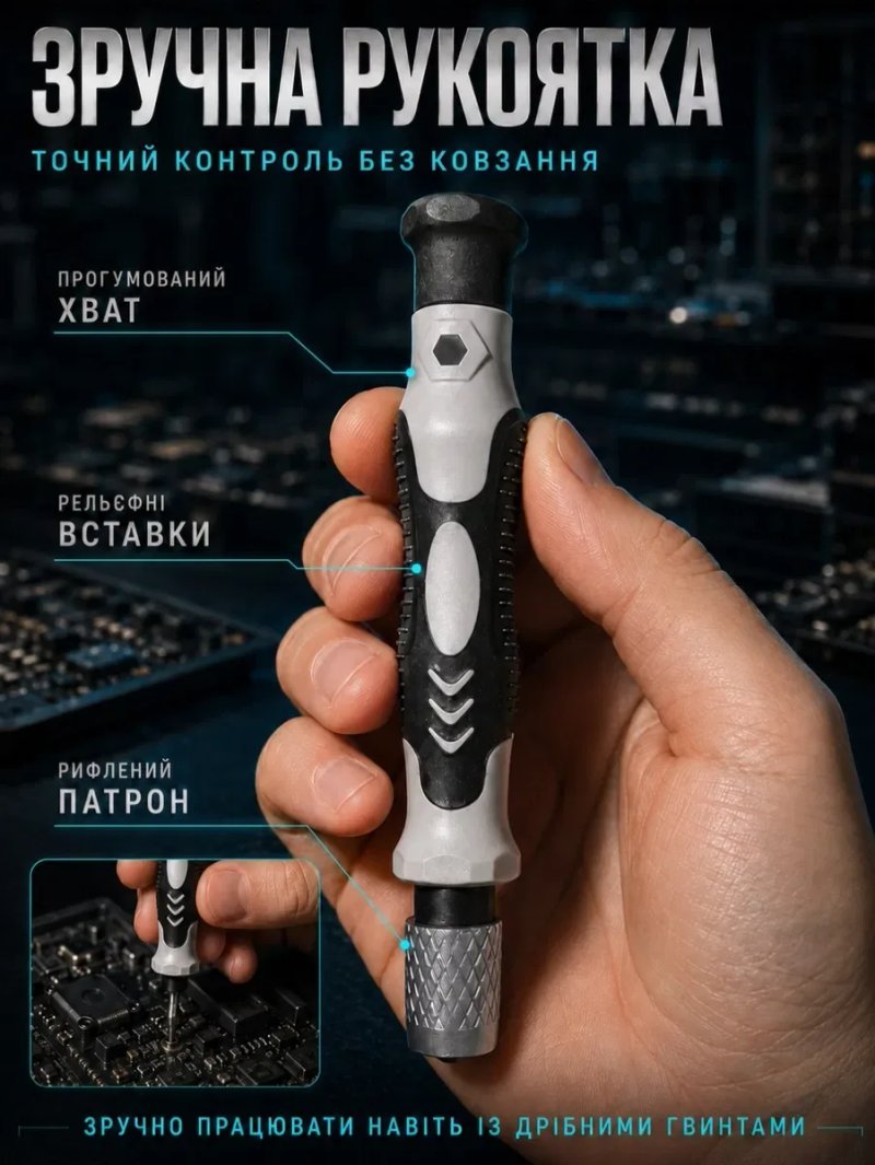 Набор отверток 115 в 1 для ремонта техники, телефонов,ноутбуков, очков, часов, универсальный набор бит с магнитной отверткой и инструментами — фото 3