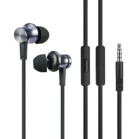 Наушники гарнитура Xiaomi Basic НАЛИЧИЕ серебристые оригинал — фото 4