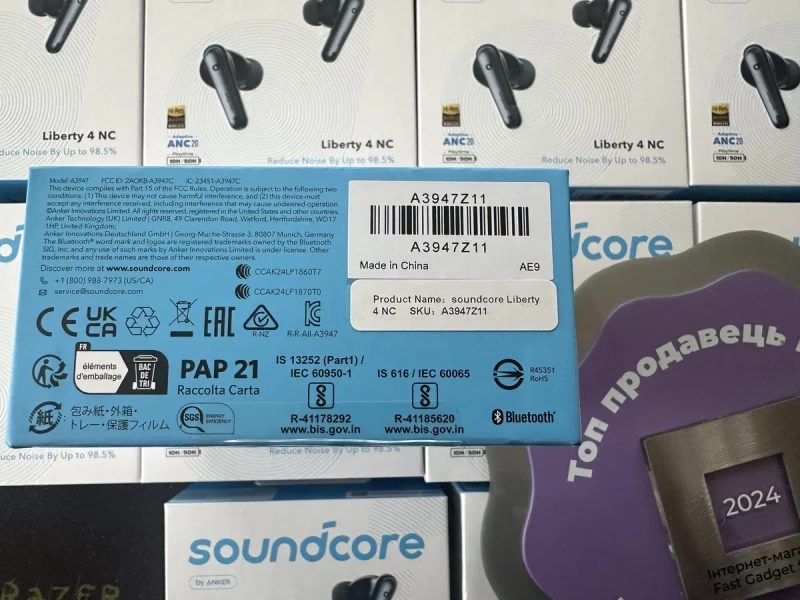 Навушники Anker Soundcore Liberty 4 NC Бездротові 98,5% зменшення шуму — фото 7