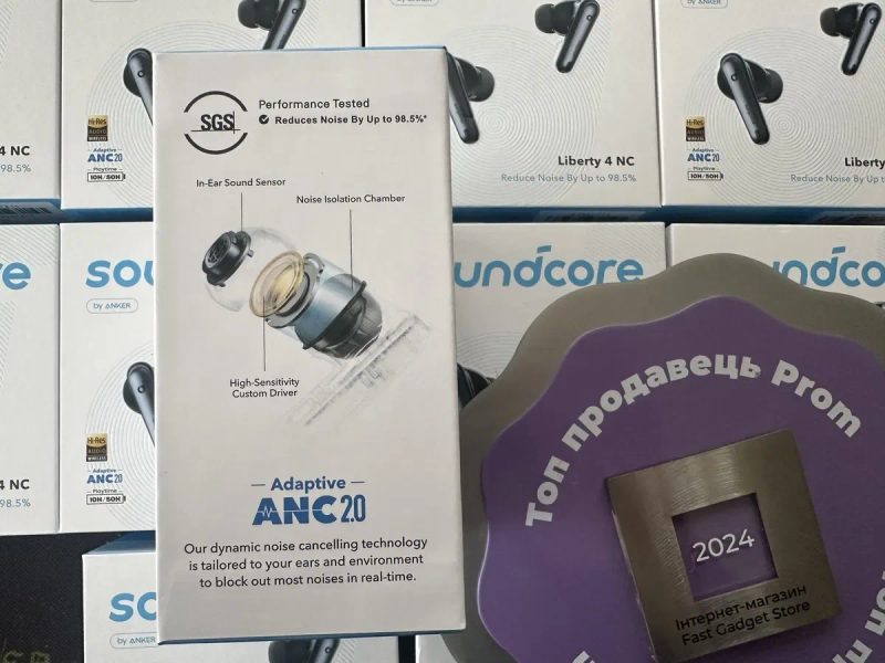 Навушники Anker Soundcore Liberty 4 NC Бездротові 98,5% зменшення шуму — фото 8