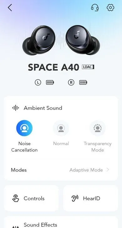 Навушники Anker Soundcore Space A40. Hi-Res, LDAC, Шумодав. Нові — фото 6