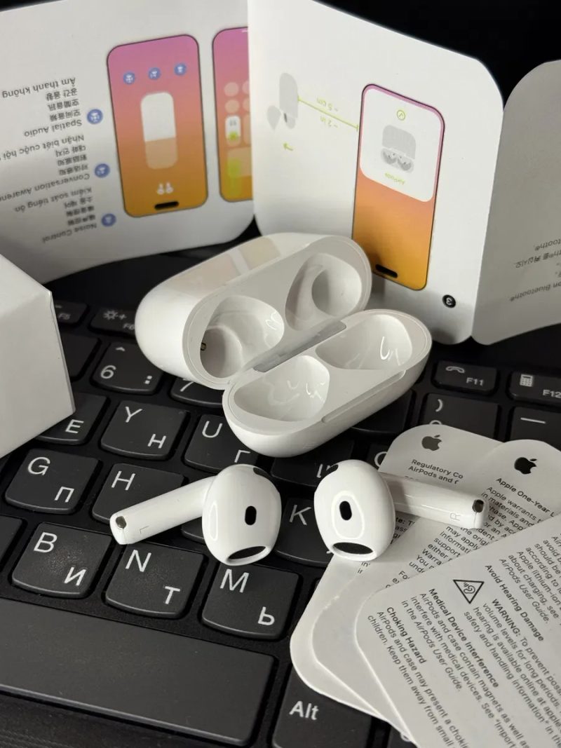 Навушники Apple AirPods 4 (ANC) Активне шумоподавлення, адаптивний режим — фото 4