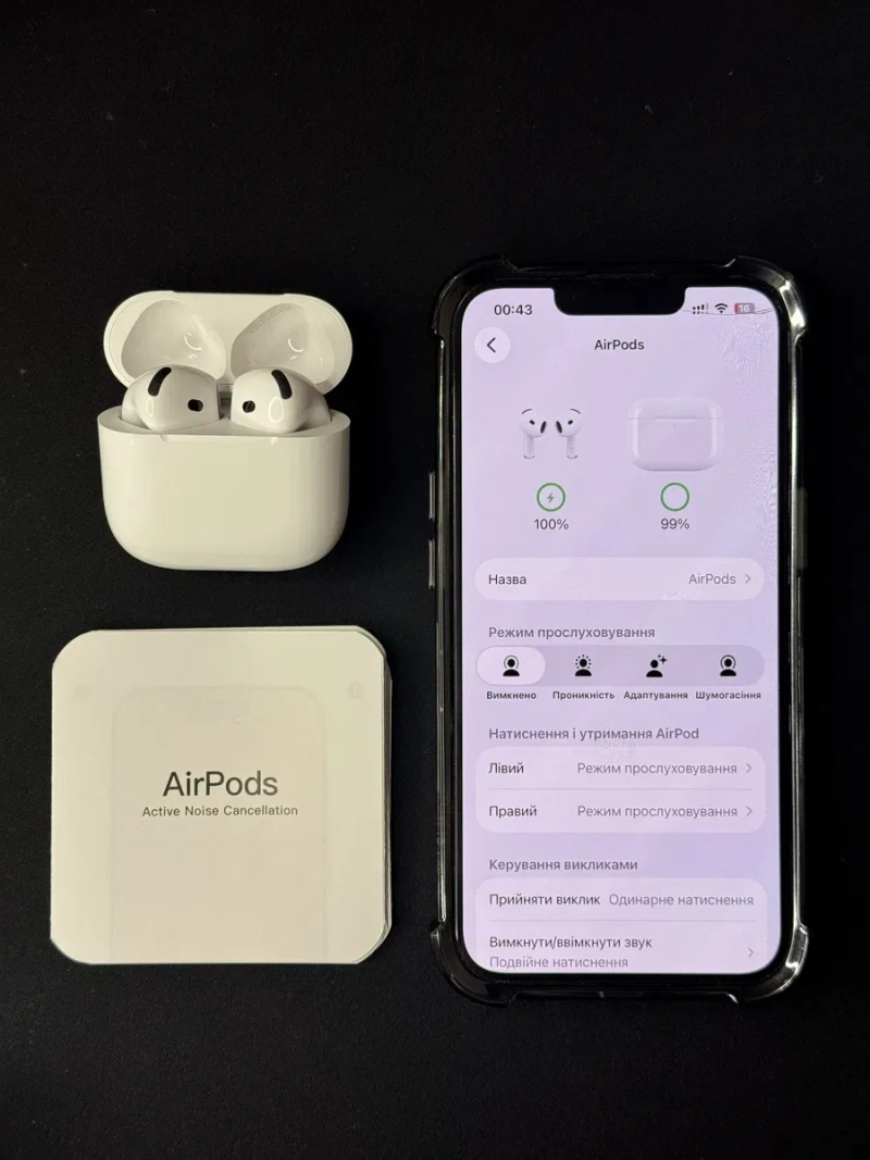 Навушники Apple Airpods 4 — фото 5