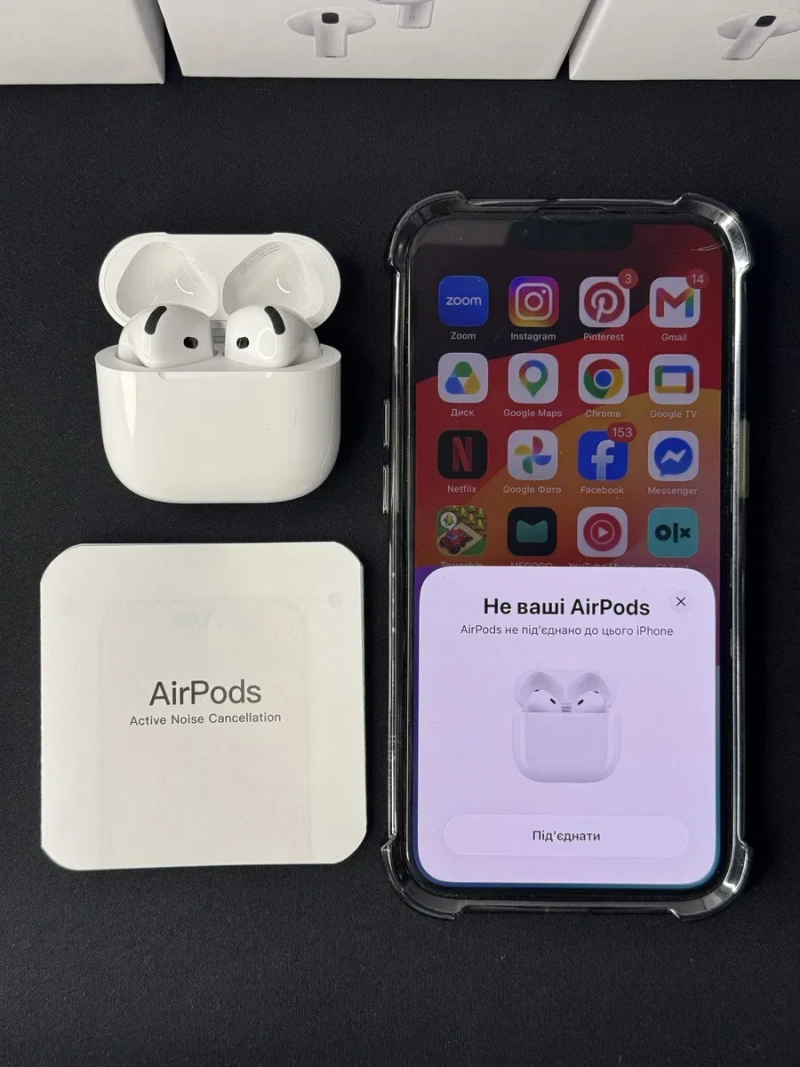 Навушники Apple AirPods 4 (Шумоподавлення, режим прозорості) — фото 5