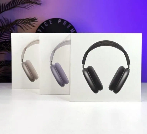Навушники Apple AirPods Max 2 (2026 gen) + Гарантія + Шумодав + Гіроскоп + Анімація (Чорний, Срібний, Фіолетовий, Синій )