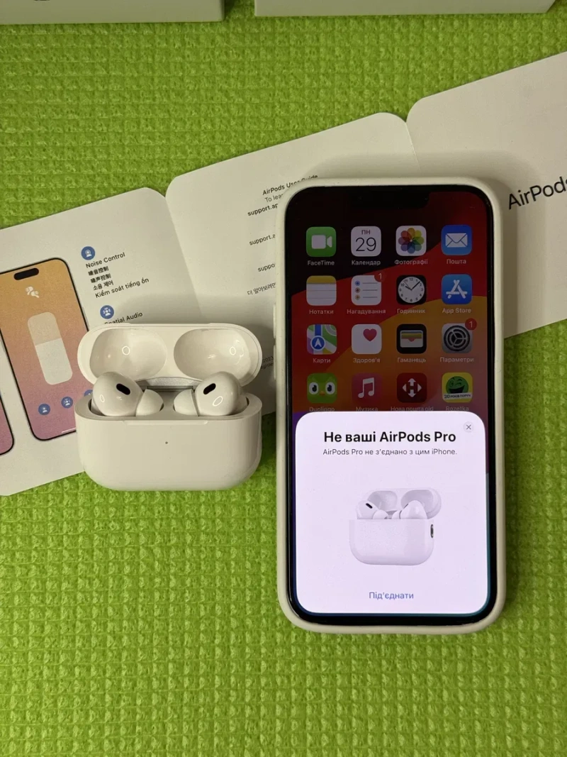 Навушники Apple AirPods  Pro 2 Gen (Режими шумоподавлення і прозорості) — фото 7