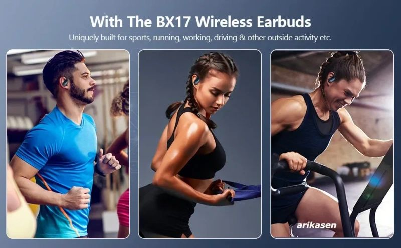 Навушники бездротові bluetooth 5.4 вакуумні спортивні Think Plus AT12, якісні зручні стерео, потужний звук VIP наушники, удобные спортивные наушники — фото 5