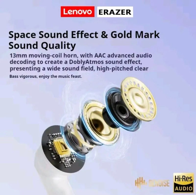 Навушники бездротові Stereo Bluetooth 5.4, вакуумні Erazer A01, ігрові, якісний звук  Stereo, надійні, игровые вакуумные наушники — фото 8