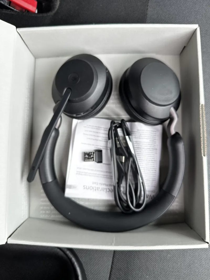 Навушники гарнітура Jabra EVOLVE2 65 MS Stereo Black USB-AС нові оригінал опт дроп — фото 3